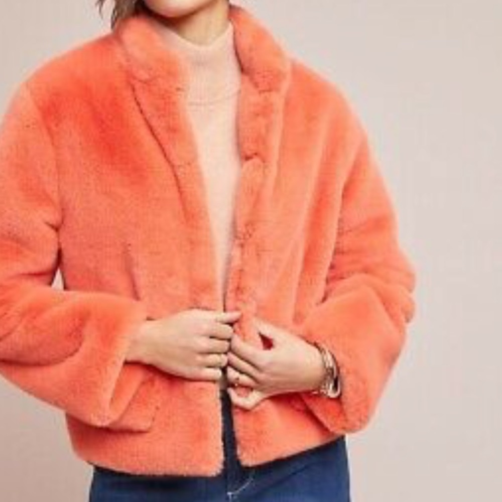 Free People Mango Faux Fur Jacket